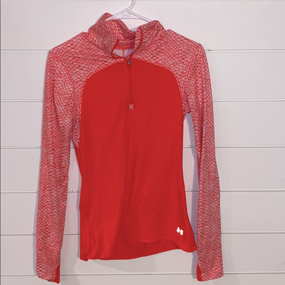 Under armor pink zip